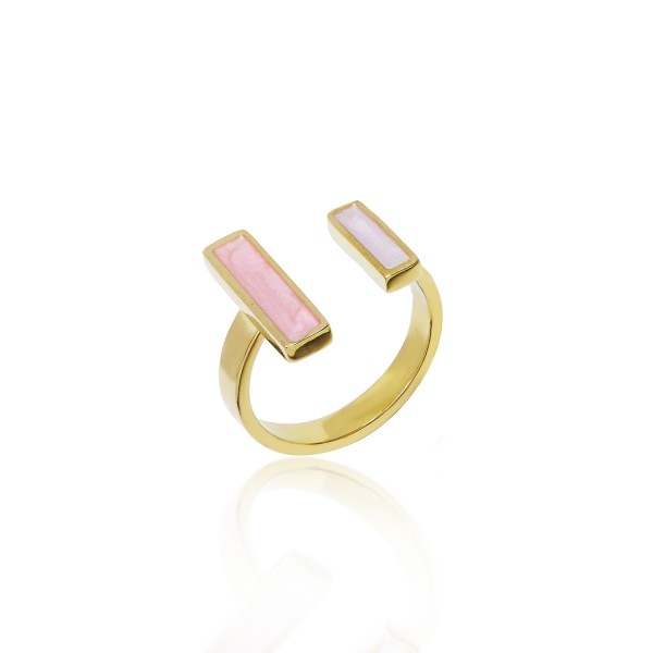 Ατσάλινο δαχτυλίδι με μπάρες