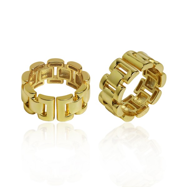 Ασήμι 925 δαχτυλίδι στυλ αλυσίδας