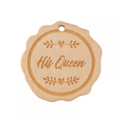 Ξύλινο στοιχείο σφραγίδα - κρεμαστό