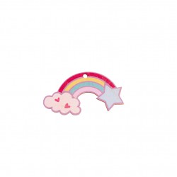 Ξύλινο χρωματιστό στοιχείο rainbow