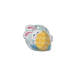 Ξύλινο στοιχείο λαγουδάκι με αυγό