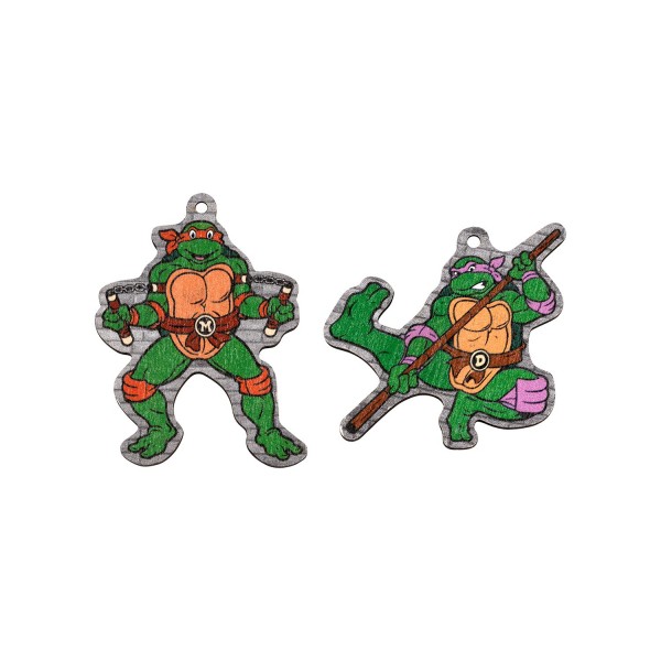 Ξύλινο στοιχείο Μικελάντζελο και Ντονατέλο