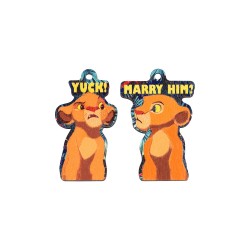 Ξύλινο στοιχείο Simba & Nala