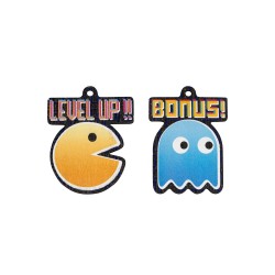 Ξύλινο στοιχείο 'Pac-Man'