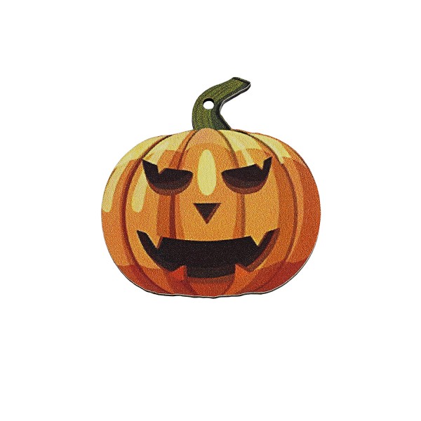 Ξύλινο στοιχείο κολοκύθα Halloween - κρεμαστό