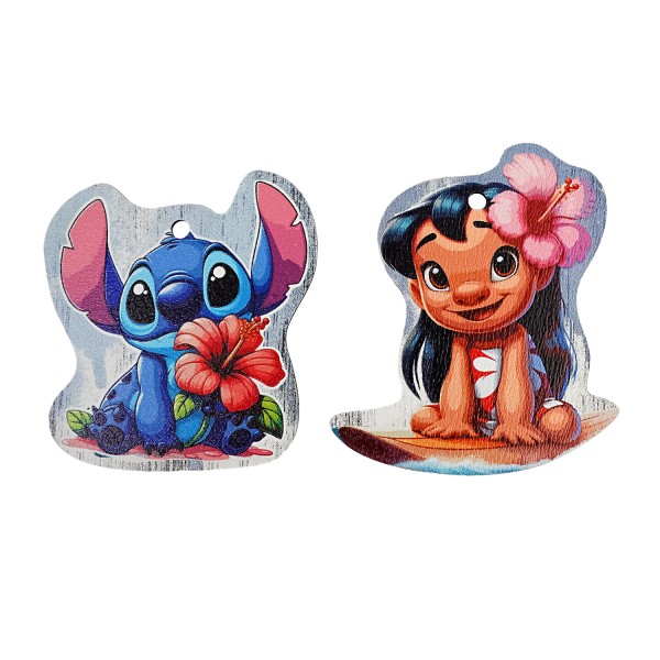 Ξύλινο στοιχείο σετ  'Lilo&Stitch'