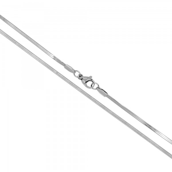 Κολιέ ατσάλινη αλυσίδα φίδι