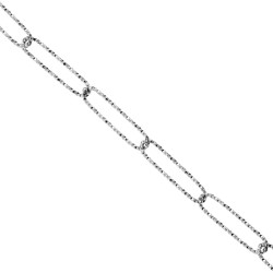 Ατσάλινη αλυσίδα με οβάλ κρικούς