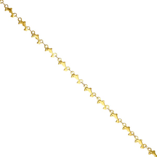 Ατσάλινη αλυσίδα με δελφίνια